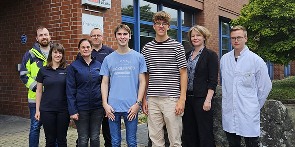 Dr. Alexander Zeugner, Dr. Isabell Wünsch, Jelena Malcus, Dr. Jan Thieleke, Jan Löffelbein und Timo von Hacht, W. Stephanie Busch, Jakob Strathmann (von links nach rechts)